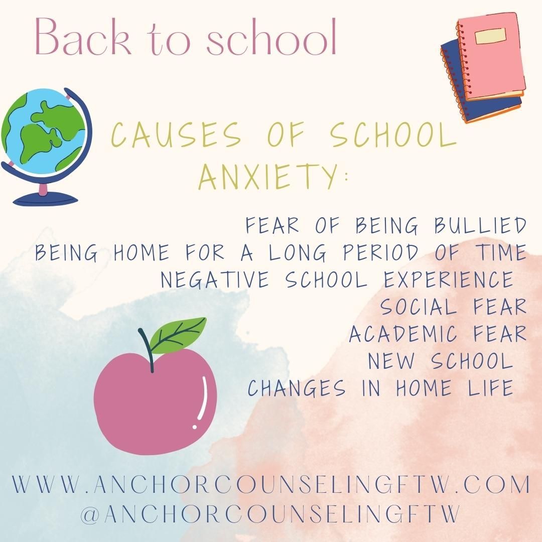 Causes of school anxiety