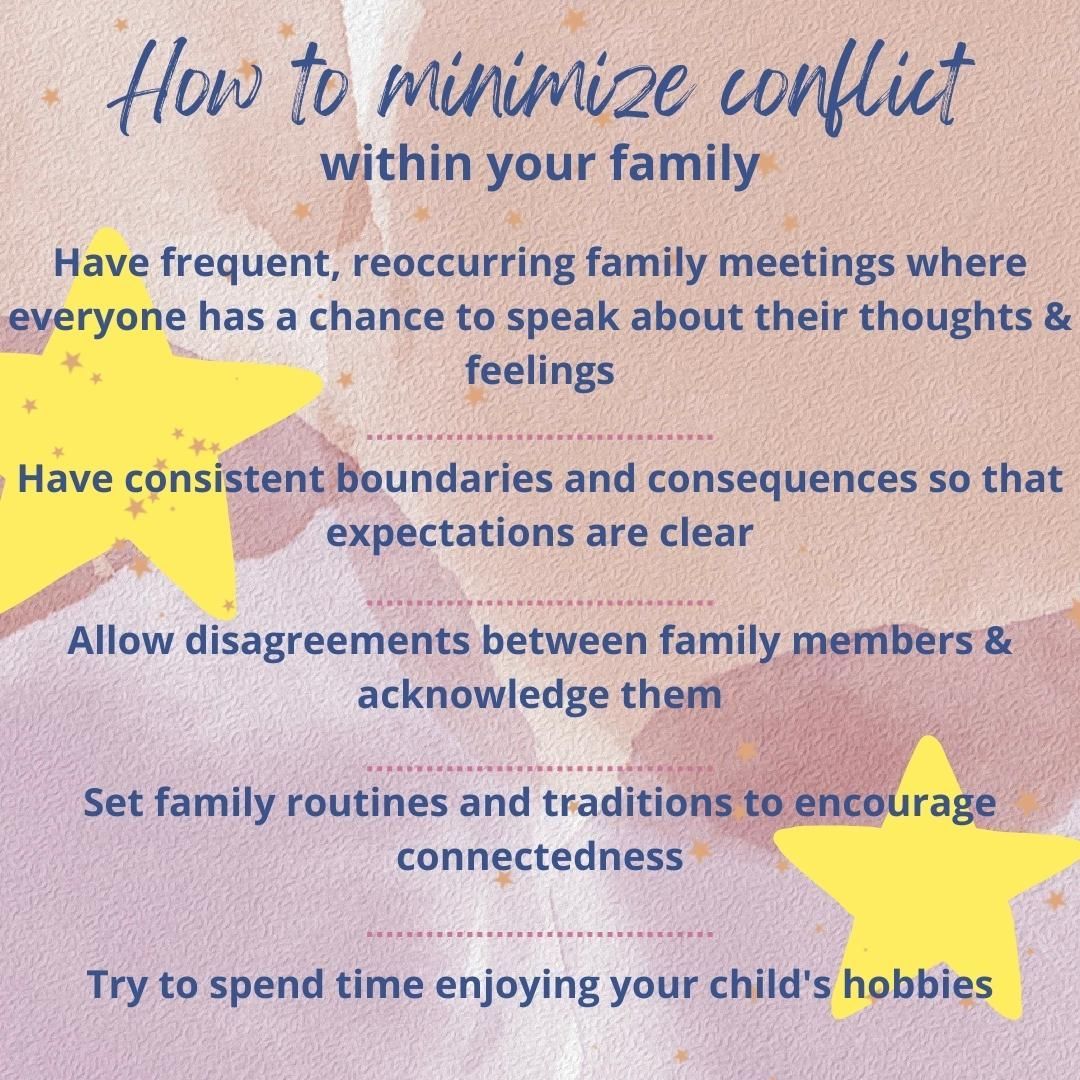 Minimizing Family Conflict